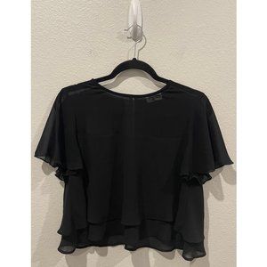 SHOW ME YOUR MUMU Black Crop Top